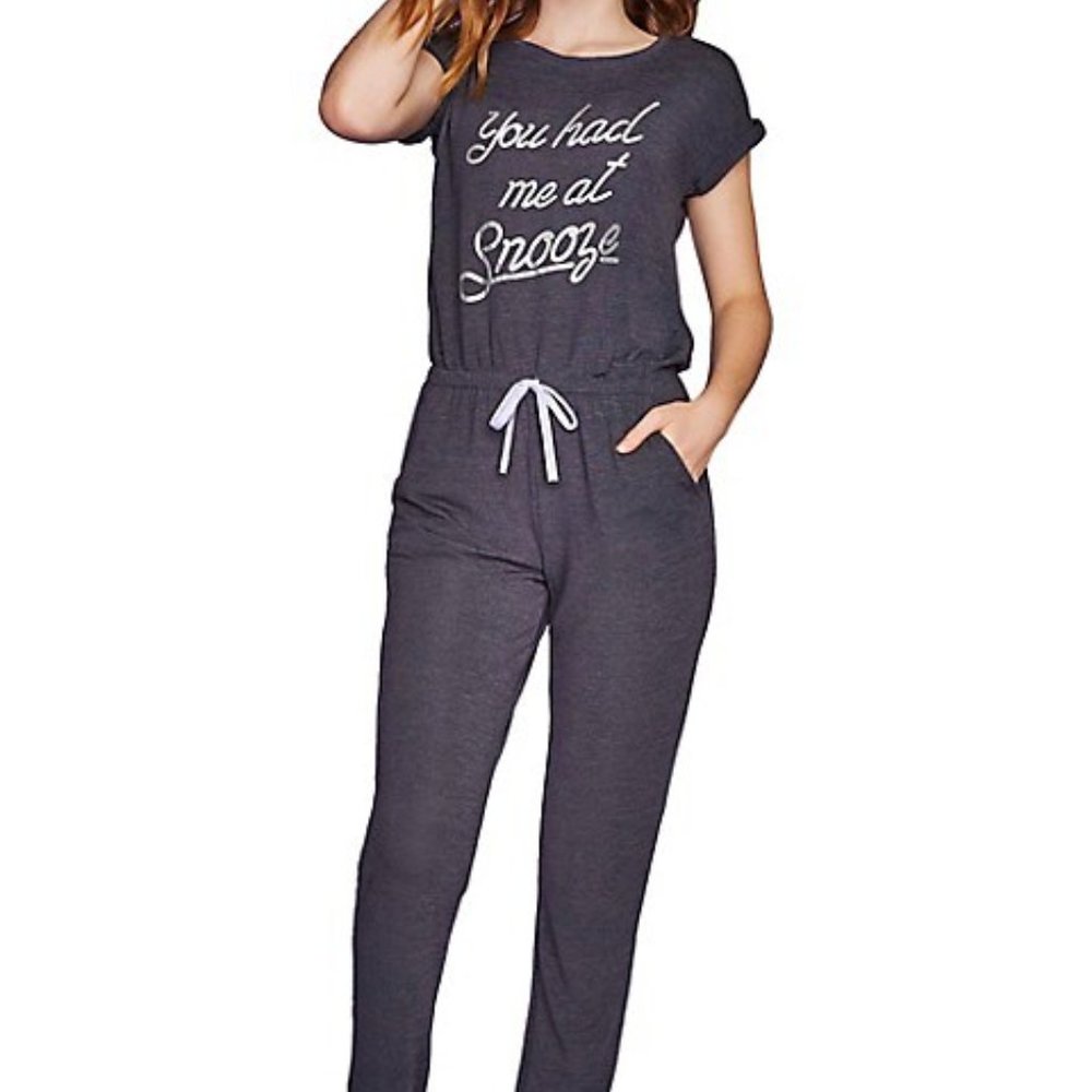 NWT - Sleep Riot "You Had Me At Snooze" Jumpsuit
